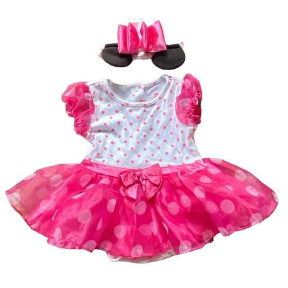 Disney Other - ❗️SOLD❗️ Disney Minnie Mouse Dress & Headband